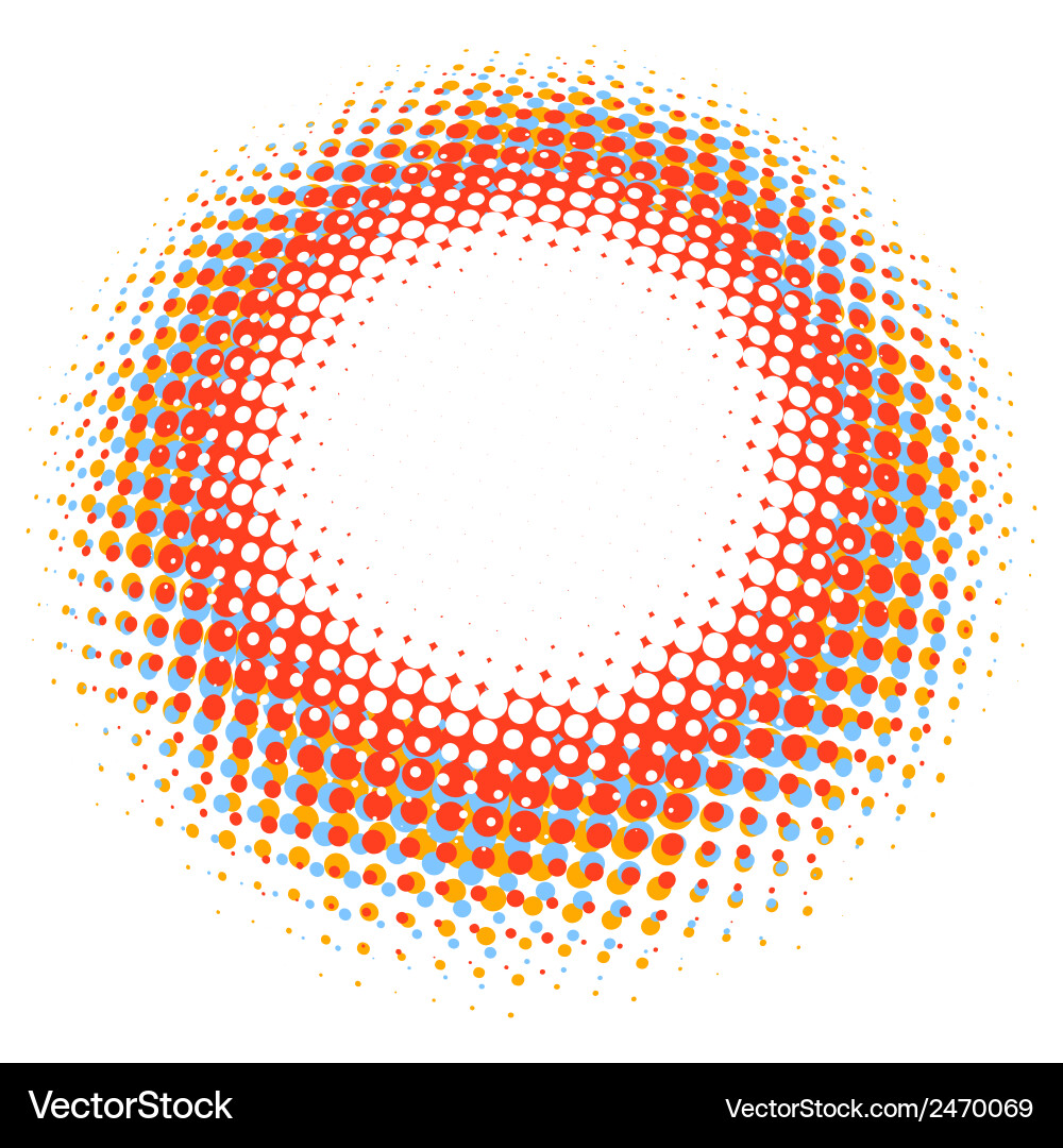Abstract digital blob halftone flash plus eps10 vector image