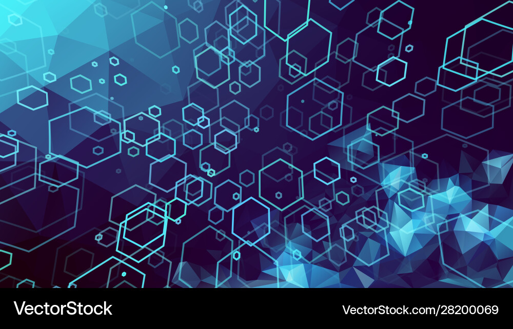 Abstract polygon and hexagon background polygonal Abstract polygon and hexagon background polygonal vector image