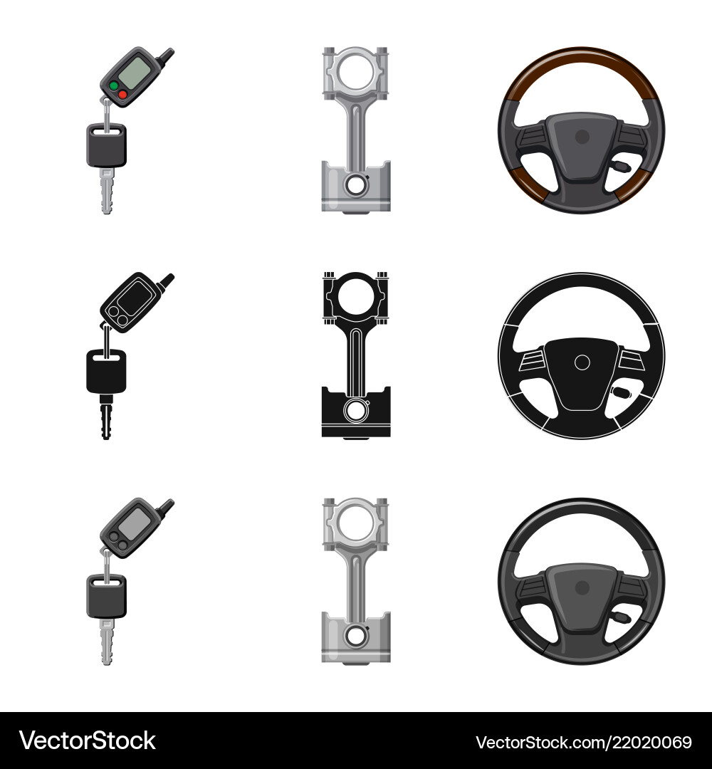 Auto and part icon Auto and part icon vector image