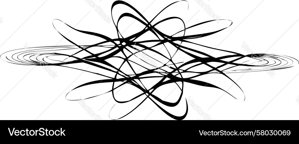 Dynamic Swirling Lines Pattern vector image