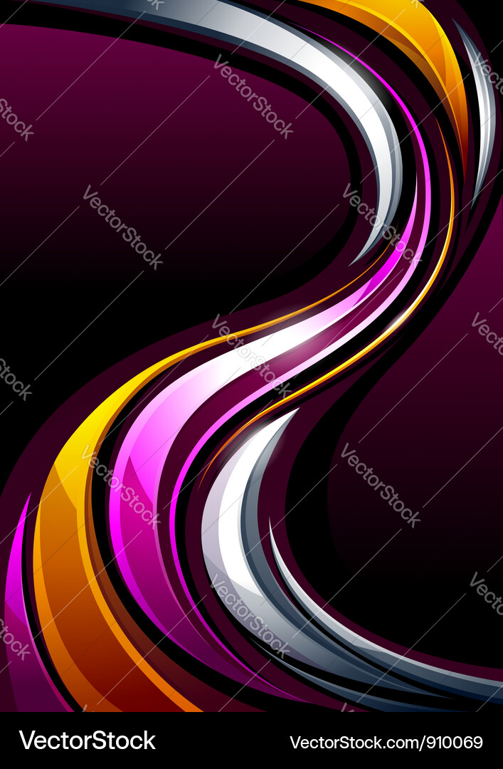 Dynamic Wave Patterns vector image