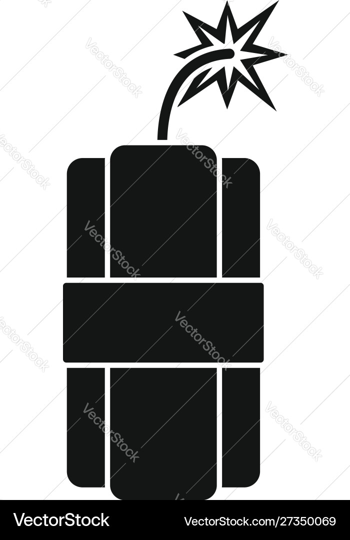Dynamite icon simple style Dynamite icon simple style vector image