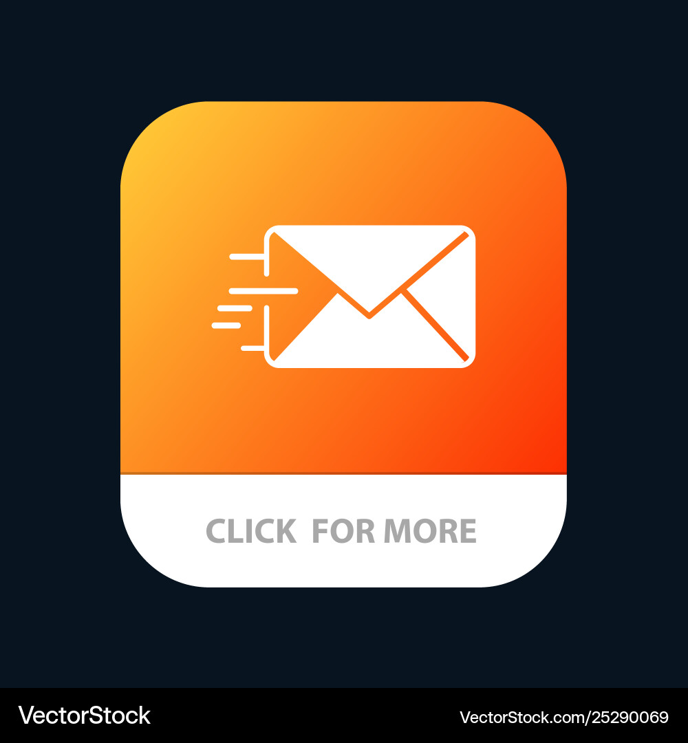 E-Mail-Nachricht mobile App-Taste android E-Mail-Nachricht mobile App-Taste android Vektorbild