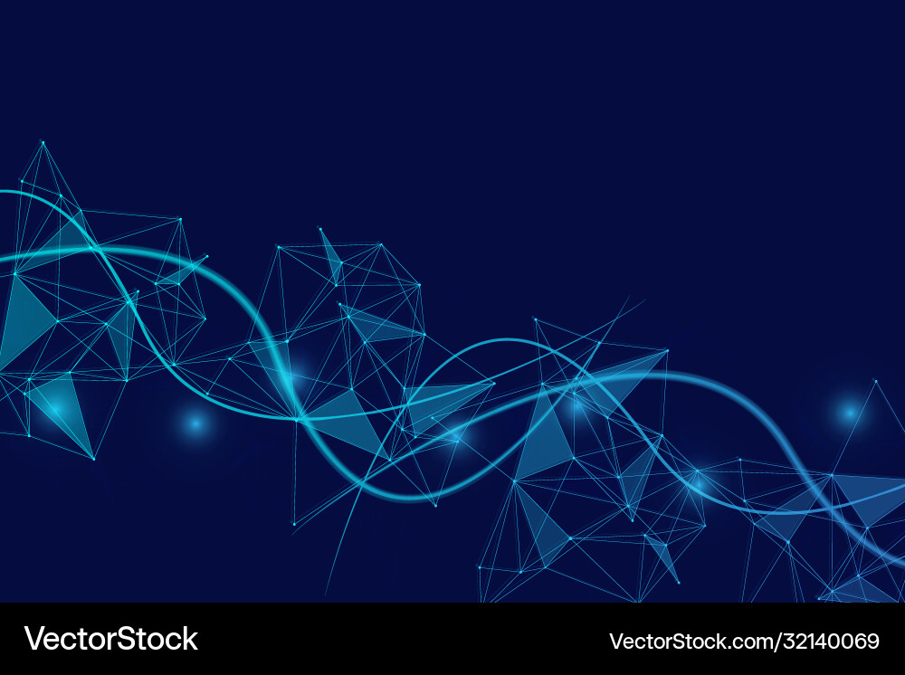 Geometric abstract background with connected line Geometric abstract background with connected line vector image