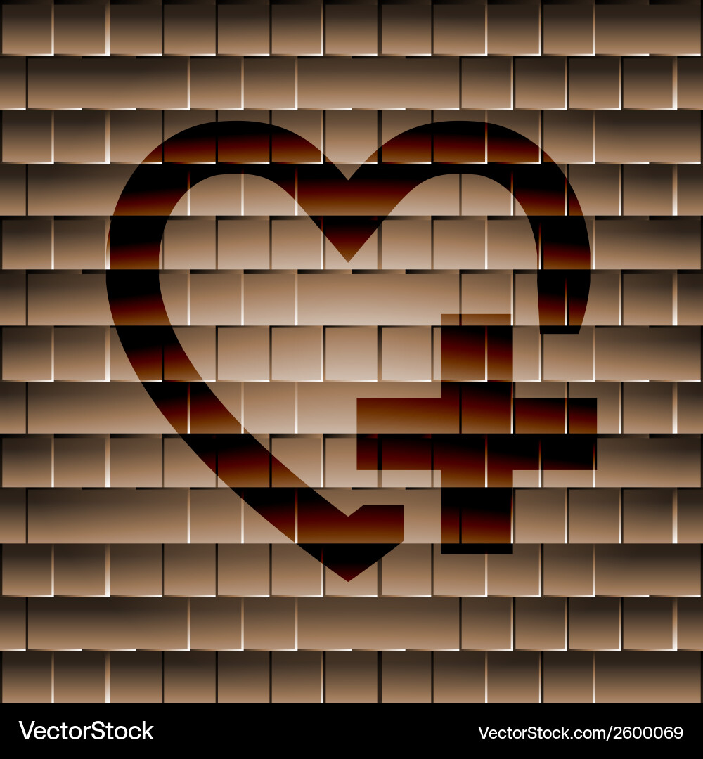 Heart flat modern web button and space for your vector image
