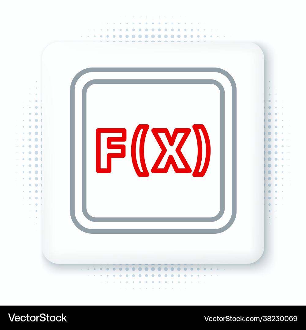 Line function mathematical symbol icon isolated Vector Image