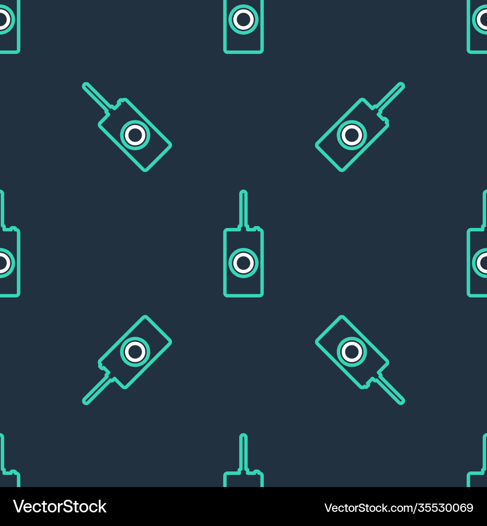Line remote control icon isolated seamless pattern Line remote control icon isolated seamless pattern Vector Image