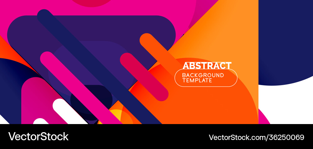 Modern geometric round shapes and dynamic lines Modern geometric round shapes and dynamic lines vector image