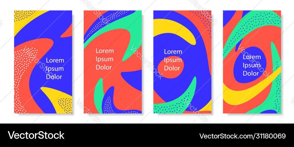 Set vertical background with dynamic liquid Set vertical background with dynamic liquid vector image