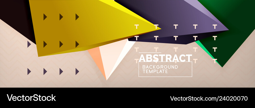 3d triangular shapes abstract background 3d triangular shapes abstract background vector image