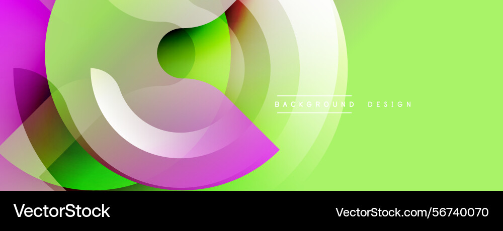 Abstract vibrant design smooth shapes overlap Abstract vibrant design smooth shapes overlap vector image