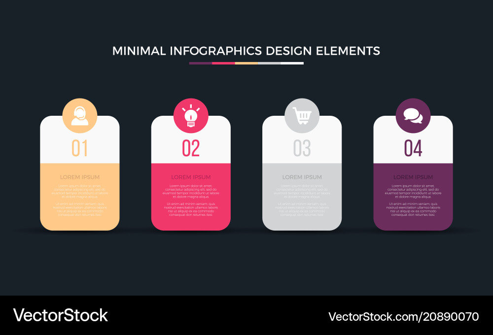 Business data visualization time line process Vector Image