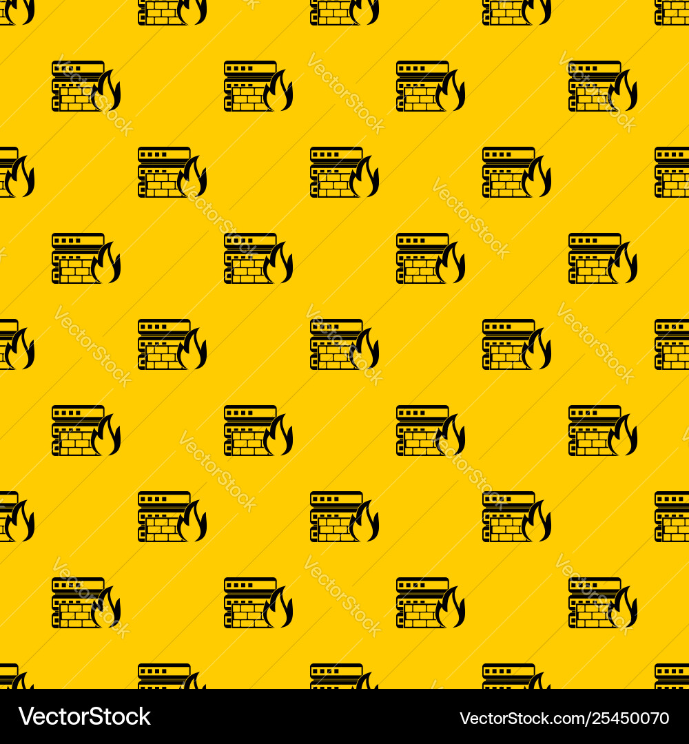 Database and firewall pattern Database and firewall pattern vector image