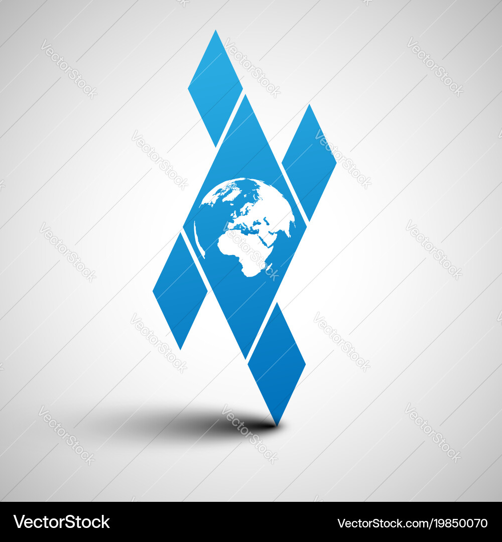 Earth Globe Royalty Free Vector Image Vectorstock