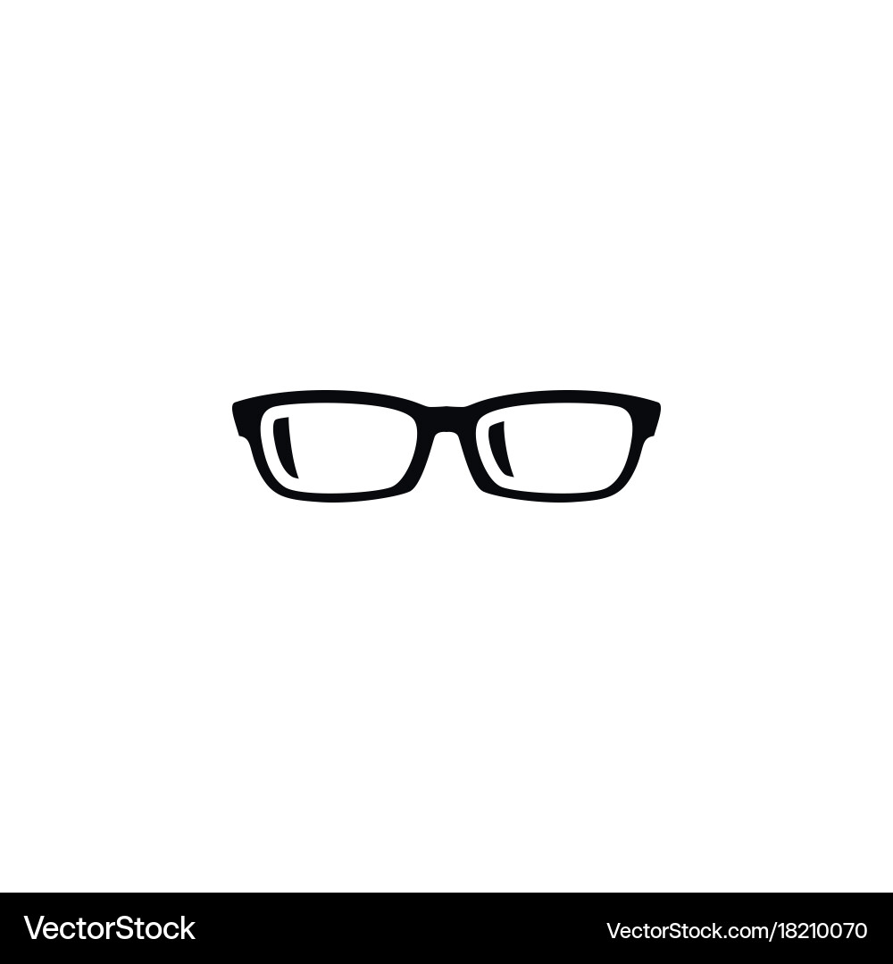 Isolated Specs Icon - Nerd Glasses vector image