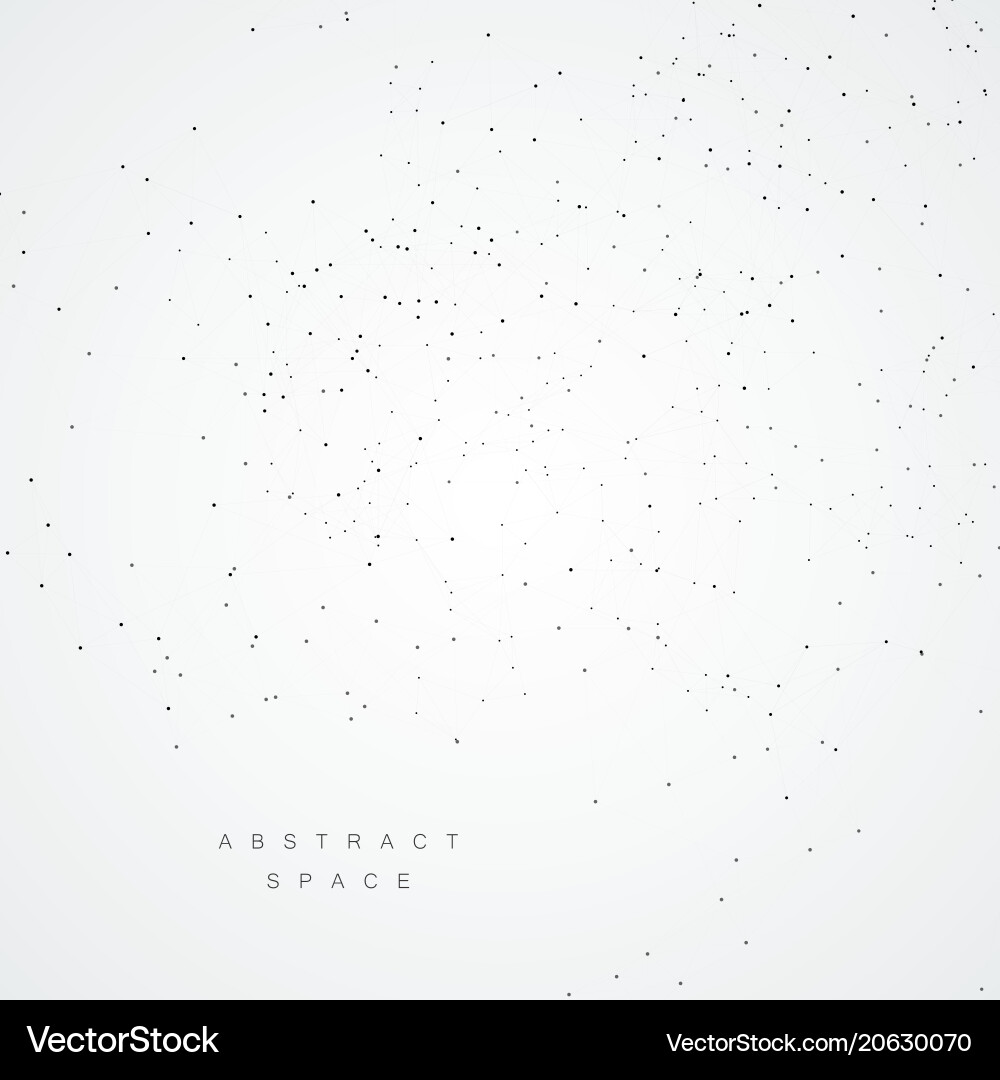 Molecular Network Structure vector image