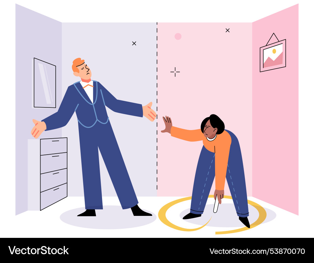 Personal space protecting Personal space protecting Vector Image