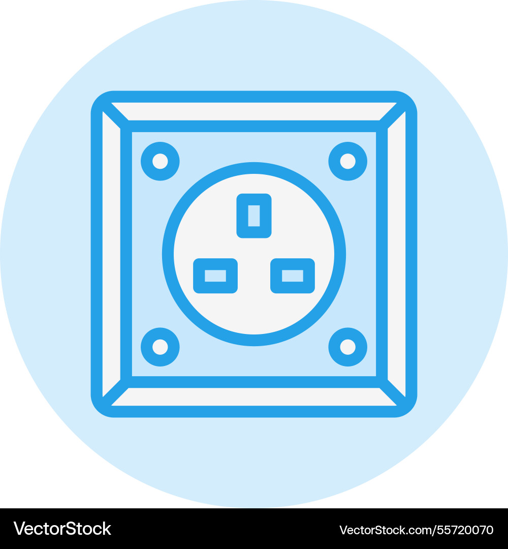 Power socket icon design Vector Image