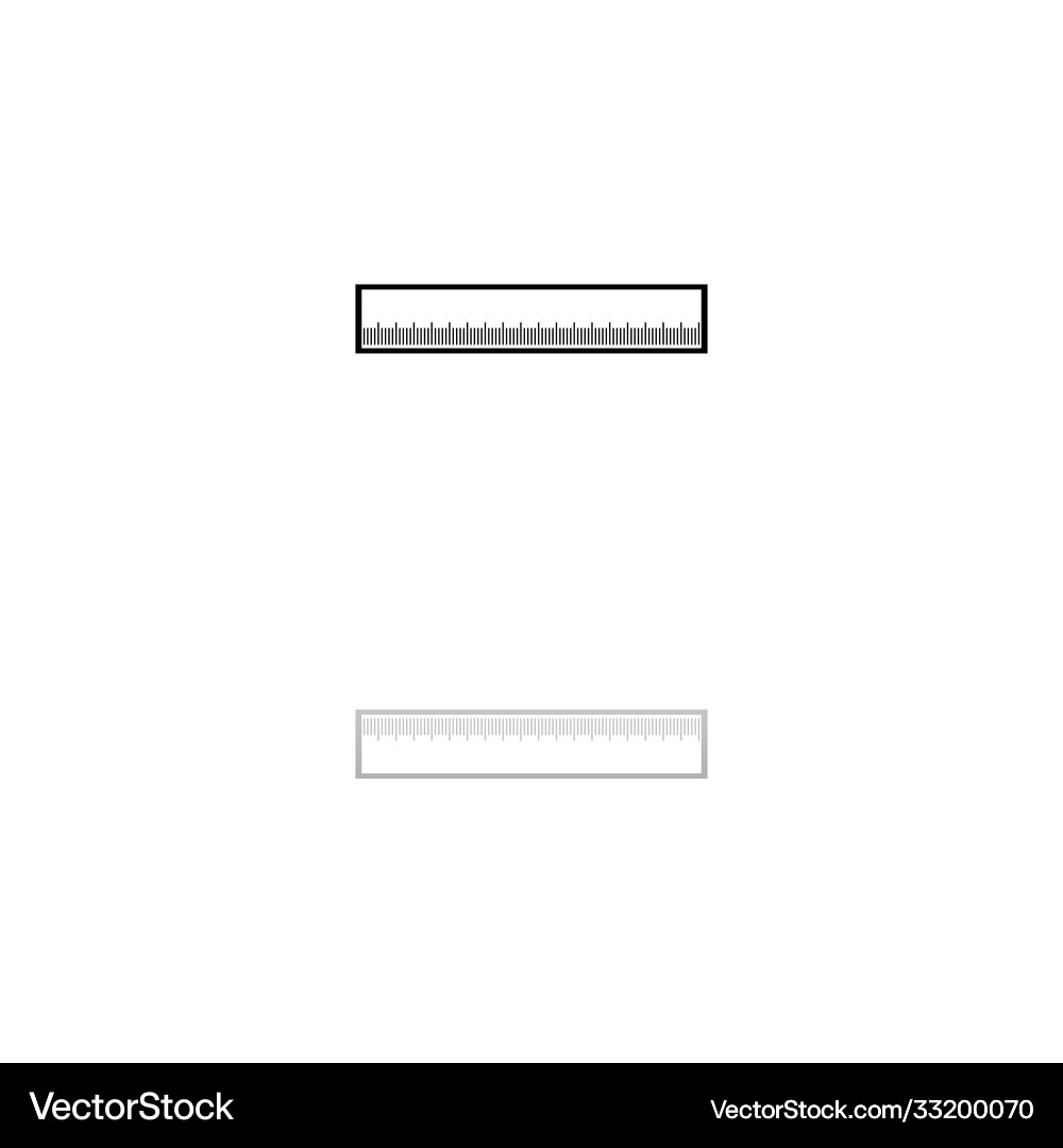 Ruler icon flat Royalty Free Vector Image - VectorStock