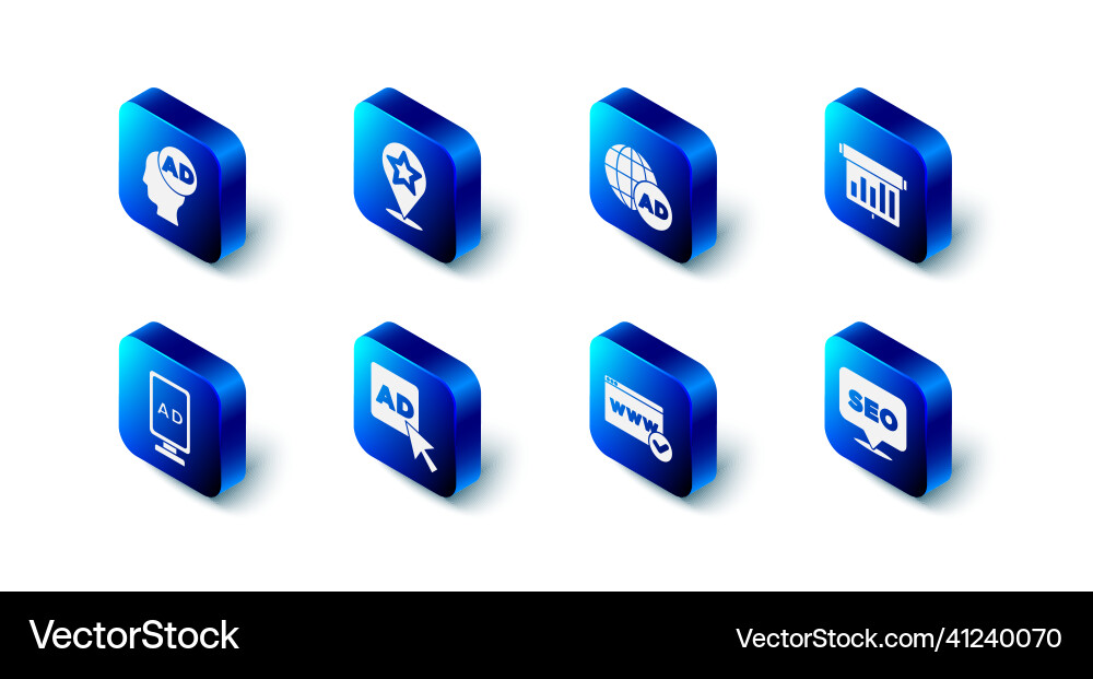 Set map pointer with star advertising board Vector Image