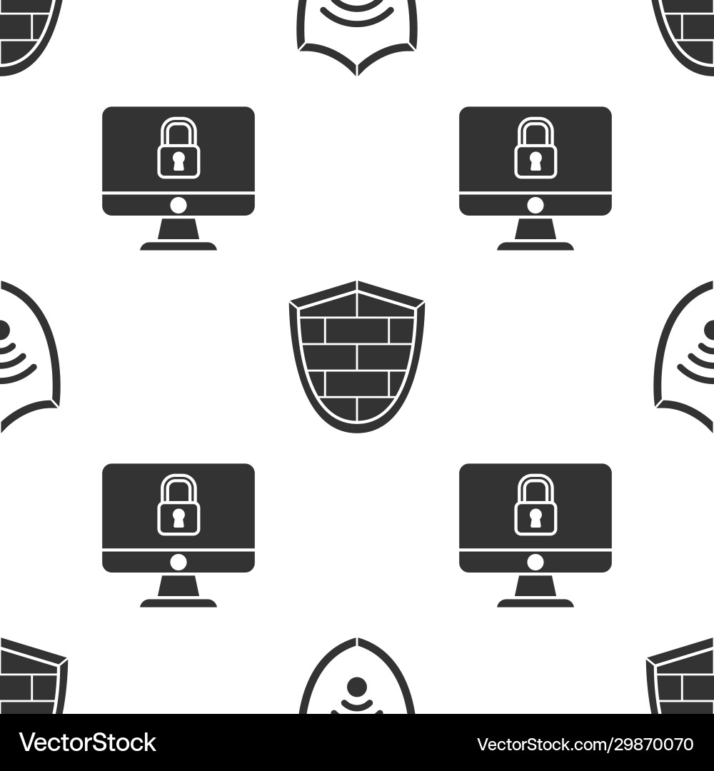 Set shield with wifi wireless internet network Set shield with wifi wireless internet network vector image