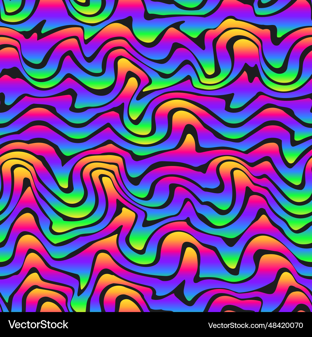 Wavy Gradient Pattern vector image