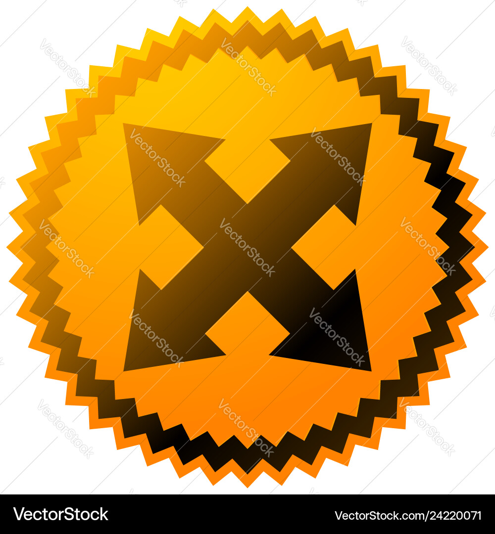 4-way arrow as expand resize adjustment alignment 4-way arrow as expand resize adjustment alignment vector image