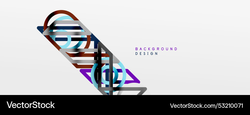 Abstract background - colorful circle lines Abstract background - colorful circle lines Vector Image