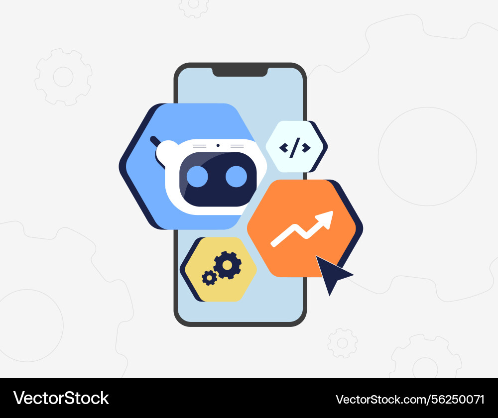 Ai tools speed up product development by analyzing Ai tools speed up product development by analyzing vector image