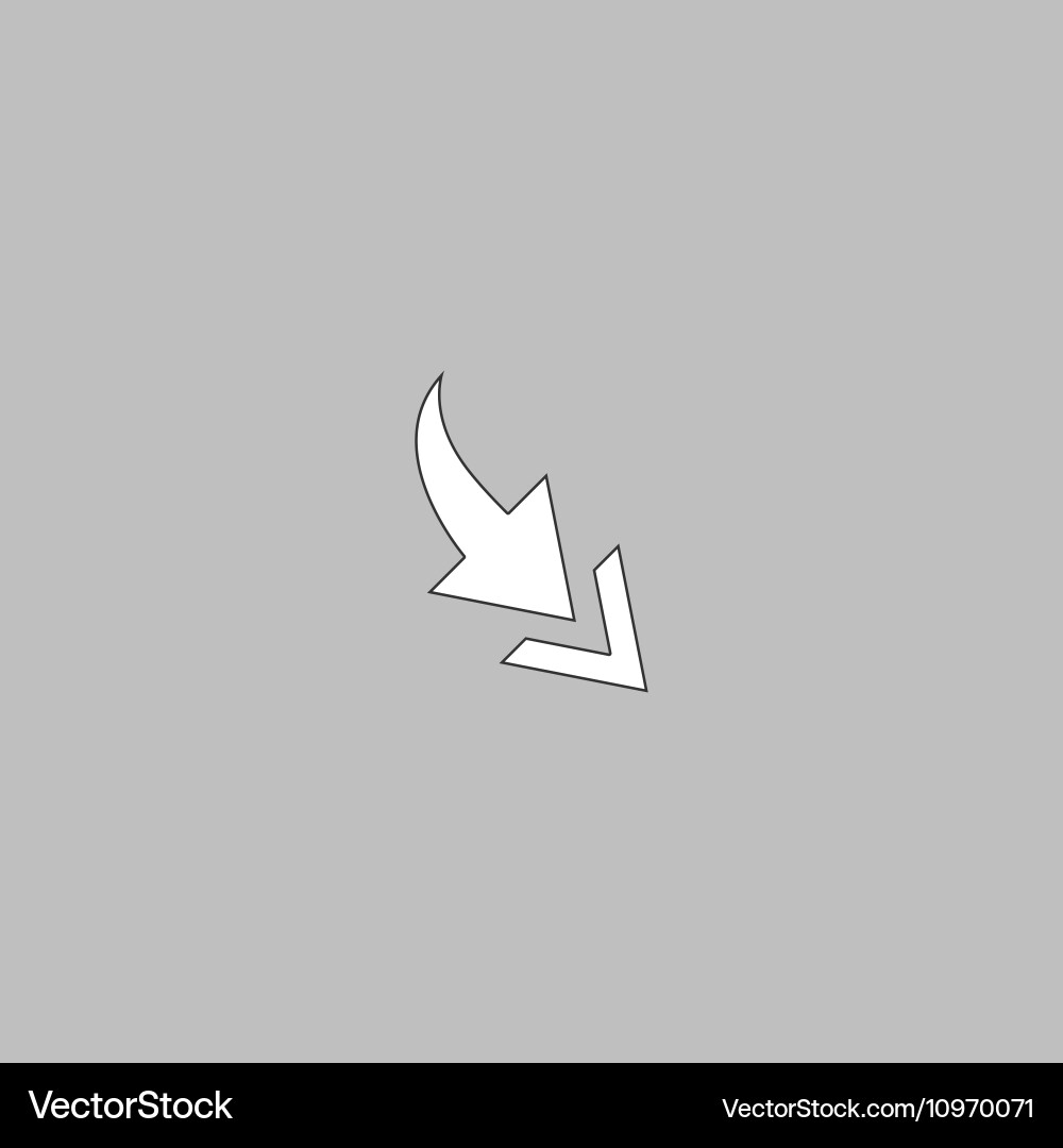 Arrow computer symbol vector image