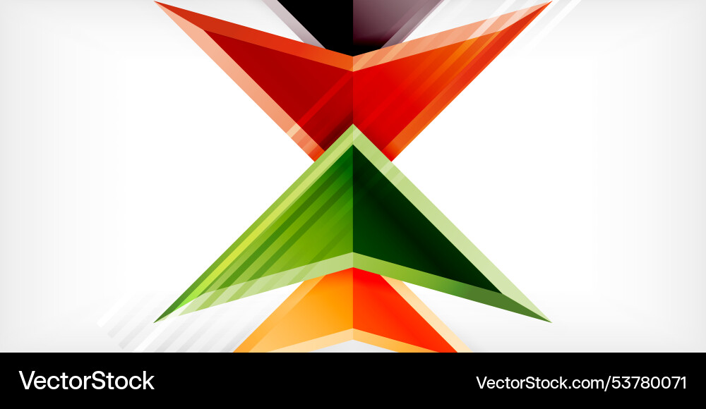 Arrows with 3d effect abstract background Vector Image