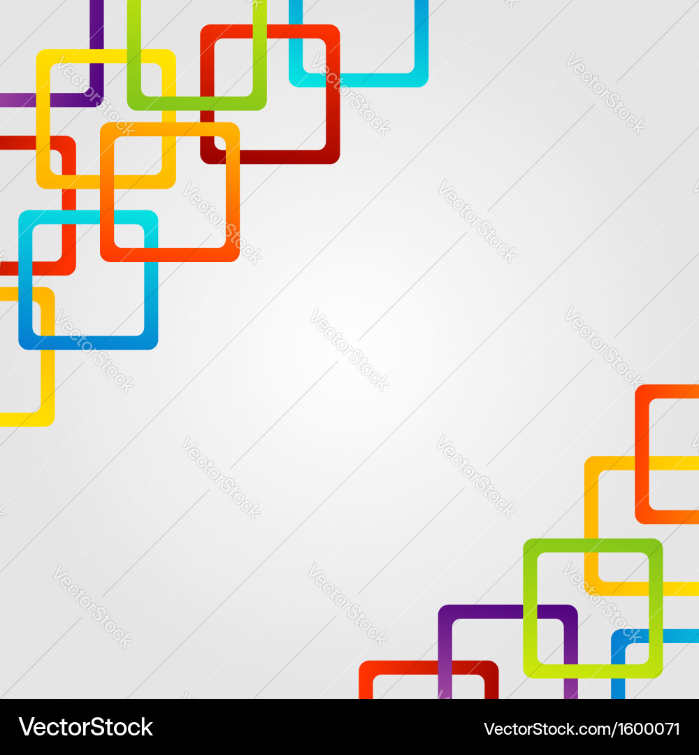 Background with colorful blocks vector image