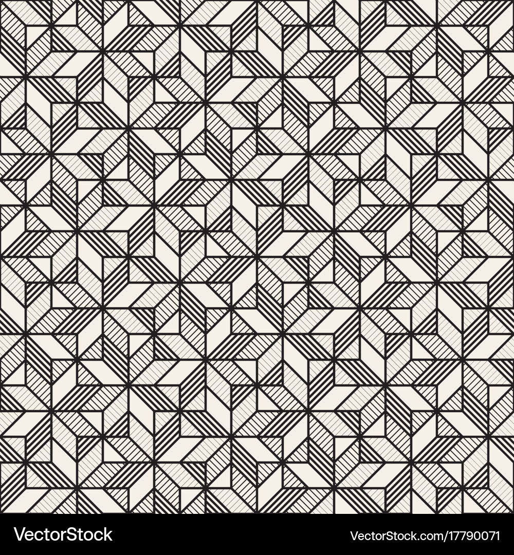 Cross Tiling Mosaic Pattern Vector Image