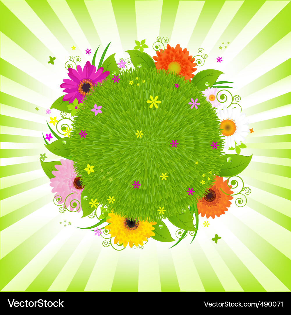 Green planet Royalty Free Vector Image - VectorStock