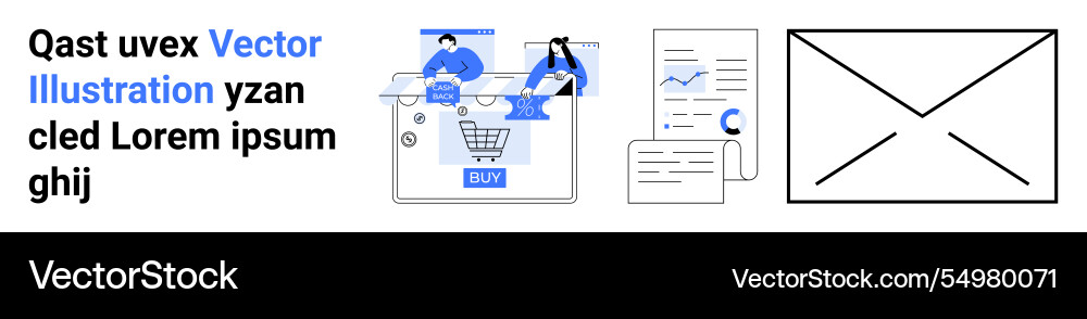 Online shopping and data analysis with graphs Online shopping and data analysis with graphs Vector Image