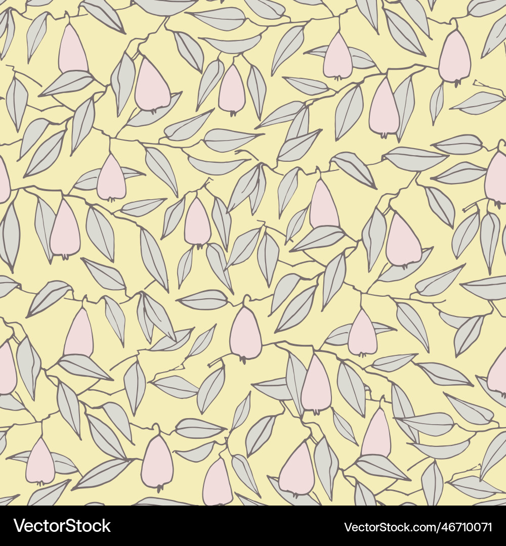 Seamless pattern with pears for surface design Seamless pattern with pears for surface design vector image