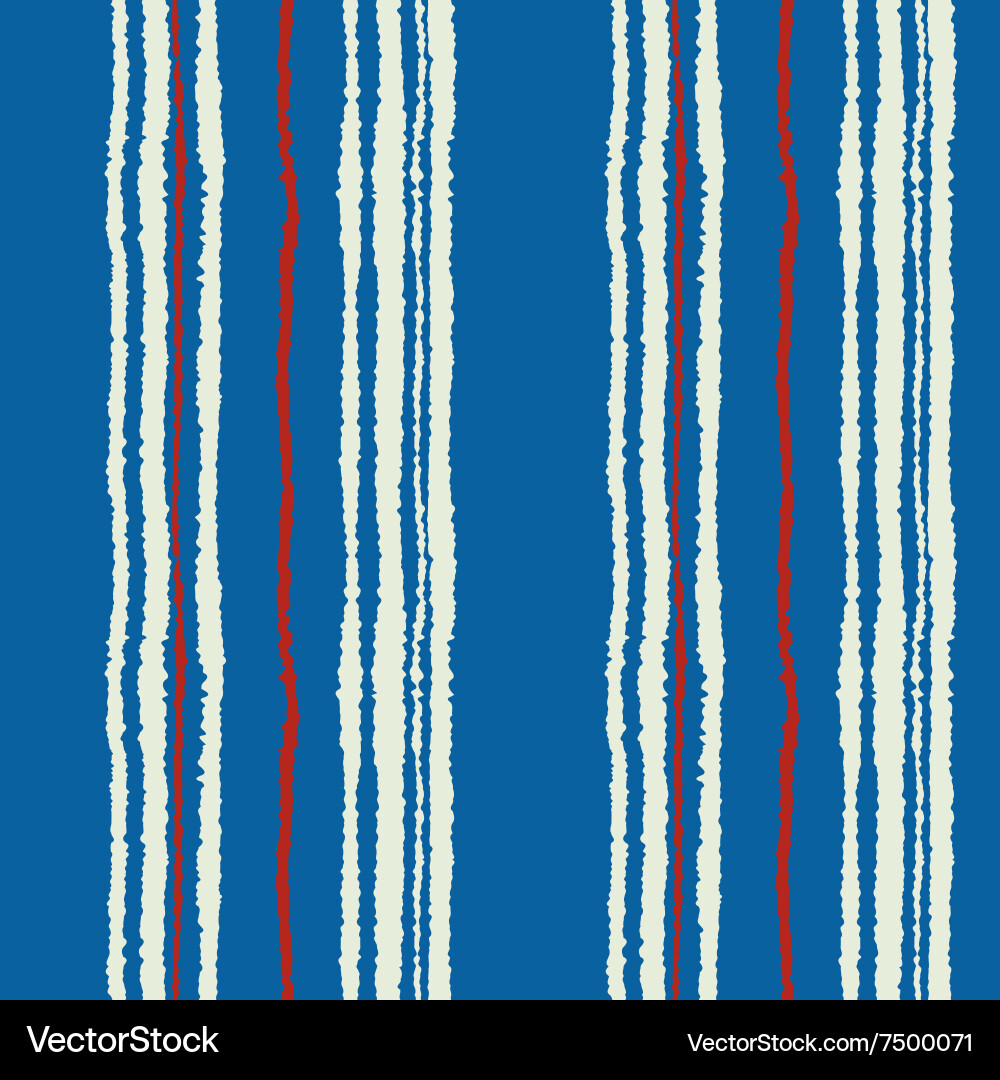 Seamless strip pattern vertical lines with torn vector image