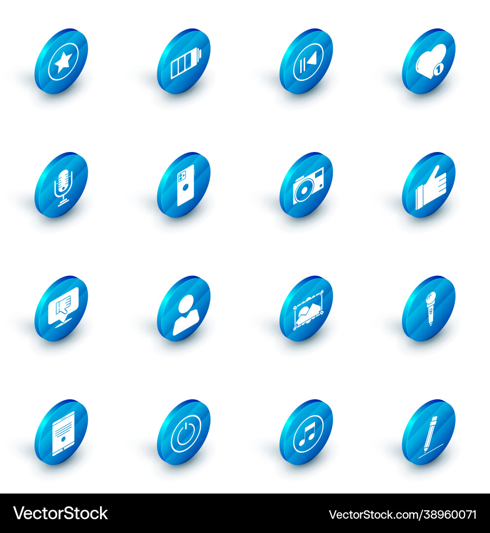 Set battery charge level indicator rewind like vector image