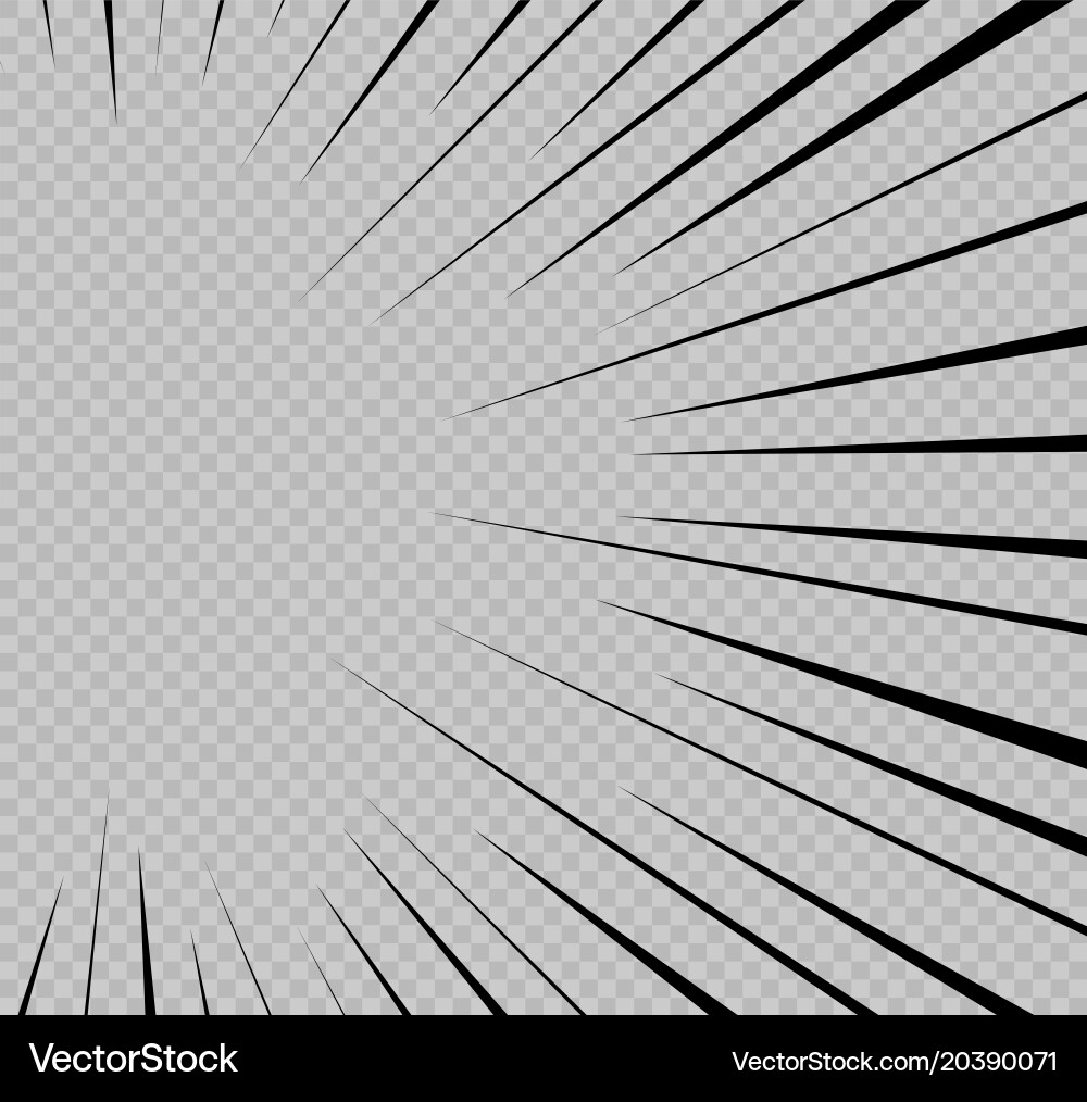Set of isolated speed lines the effect vector image
