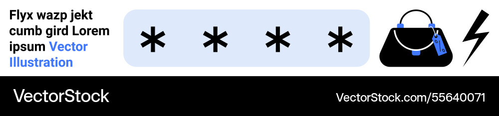Sichere digitale Transaktionen mit Passwort-Login Sichere digitale Transaktionen mit Passwort-Login vektorbild