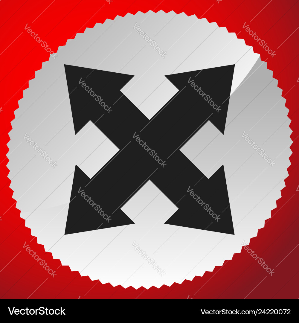 4-way arrow as expand resize adjustment alignment 4-way arrow as expand resize adjustment alignment vector image