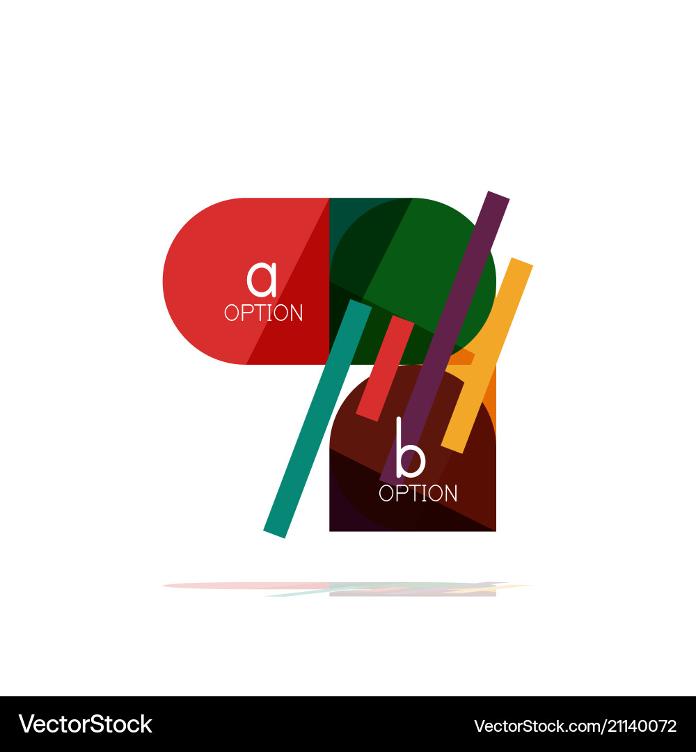 Abstract Option Steps Vector Image