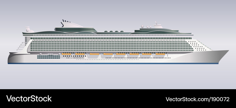 Cruise ship Royalty Free Vector Image - VectorStock