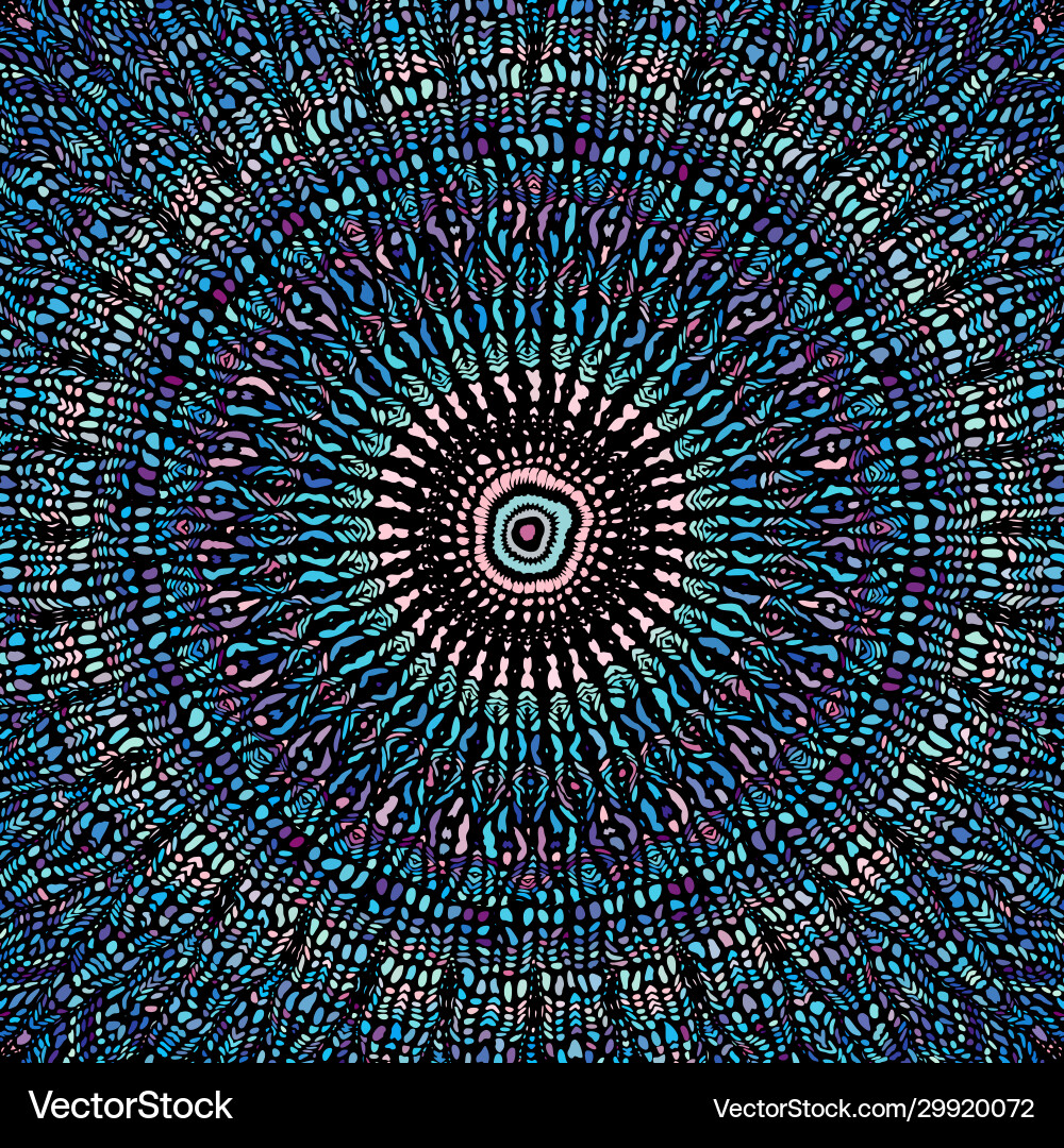 Curved Mosaic Pattern vector image