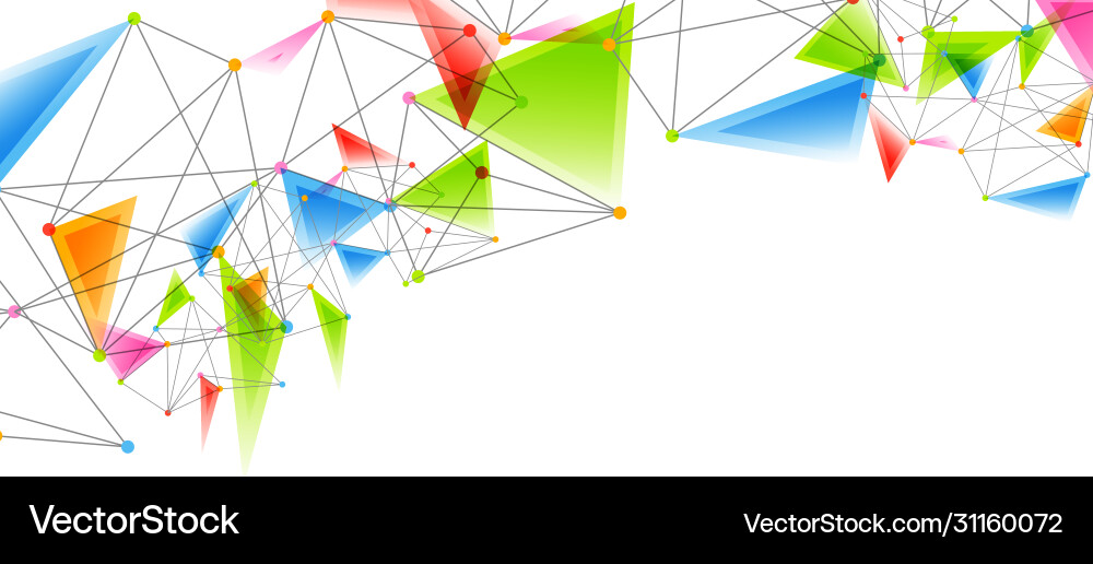 Line points connections triangular technology Line points connections triangular technology Vector Image