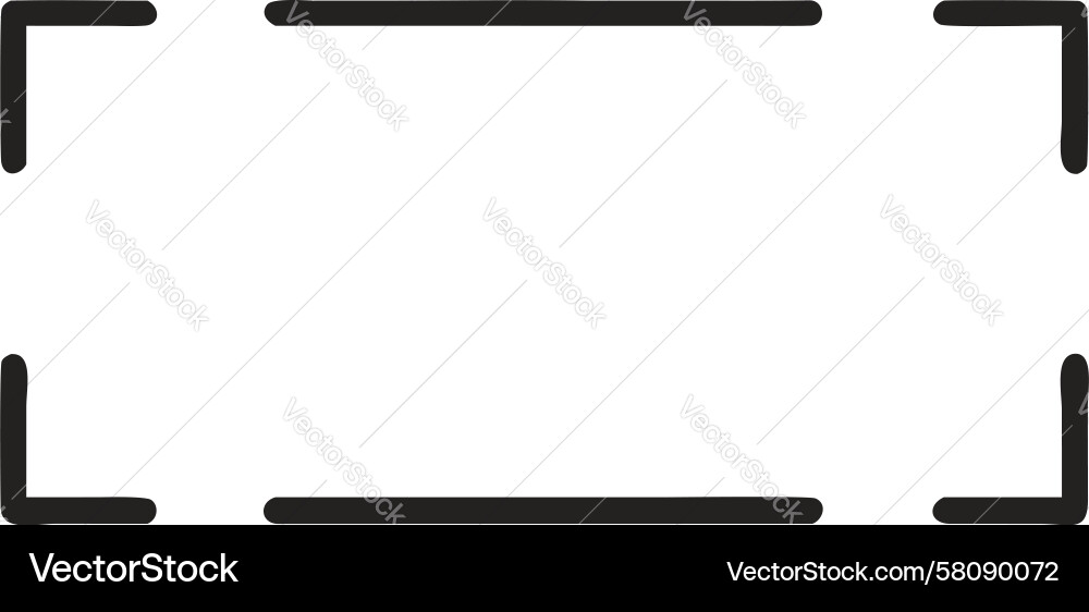 Minimalist Bracket Frame Element Vector Image