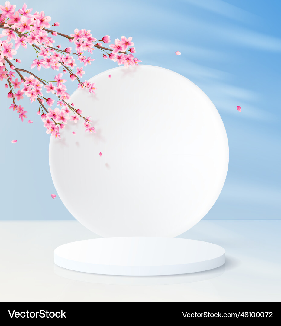 Minimalistic background with a cylindrical empty Minimalistic background with a cylindrical empty vector image