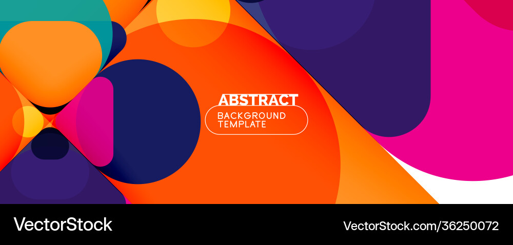 Modern geometric round shapes and dynamic lines Modern geometric round shapes and dynamic lines vector image