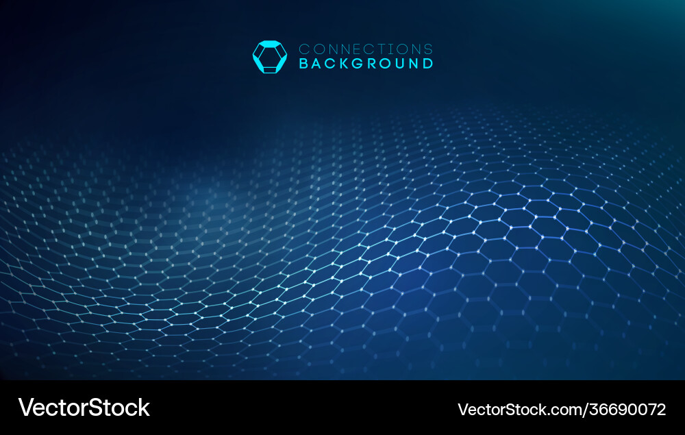 Network Connection Background vector image
