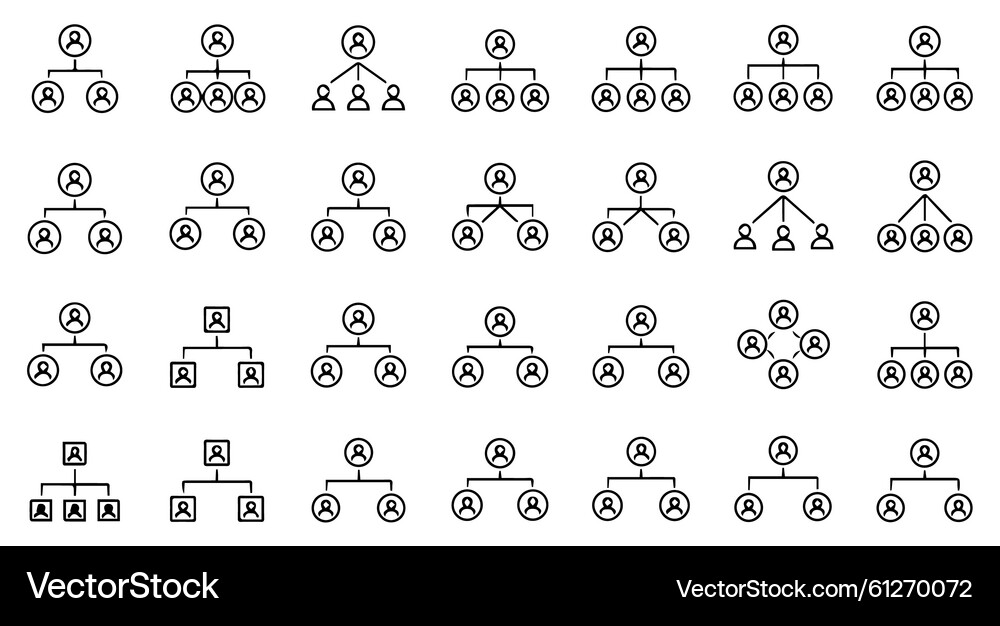 Organizational Chart Types – Royalty-Free Vector | VectorStock